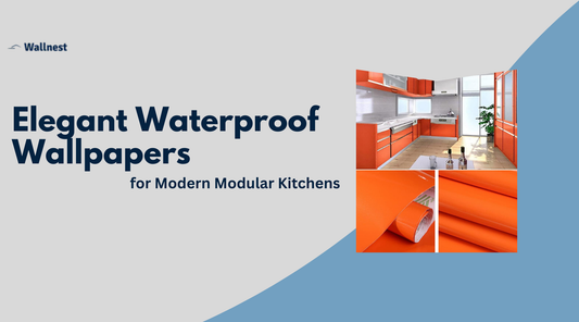 Elegant Waterproof Wallpapers for Modern Modular Kitchens