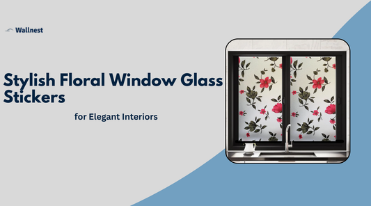 Stylish Floral Window Glass Stickers for Elegant Interiors