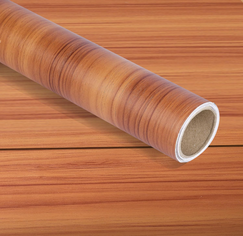Wallnest Wall Paper/Wall Sticker Self Adhesive Wooden Wallpaper for Walls Living Room Bed Room Decoration Interior Exterior Easily Removable Furniture Make