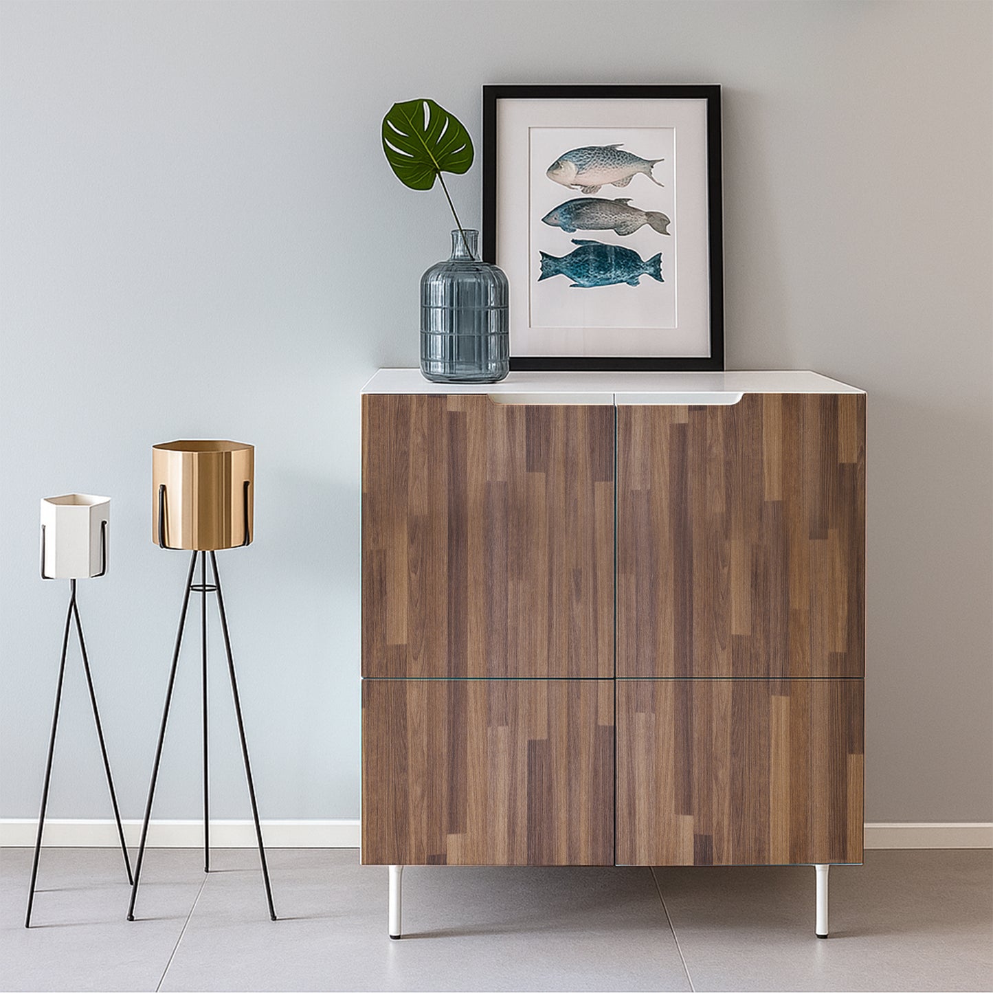 Wallnest self Adhesive Wood Grain Vinyl Wallpaper Stickers Home Adhesive Wallpaper Shelf Liner, Furniture, Almirah, Table Top, Wardrobe, Kitchen Cupboard Decal Waterproof