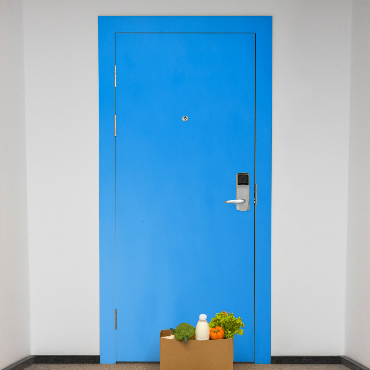 Wallnest Matte Dark Sky Blue Vinyl Wallpaper Self Adheisve Vinyl Waterproof Wallpaper for Kitchen Cabinet Countertop Waterproof Wallpaper