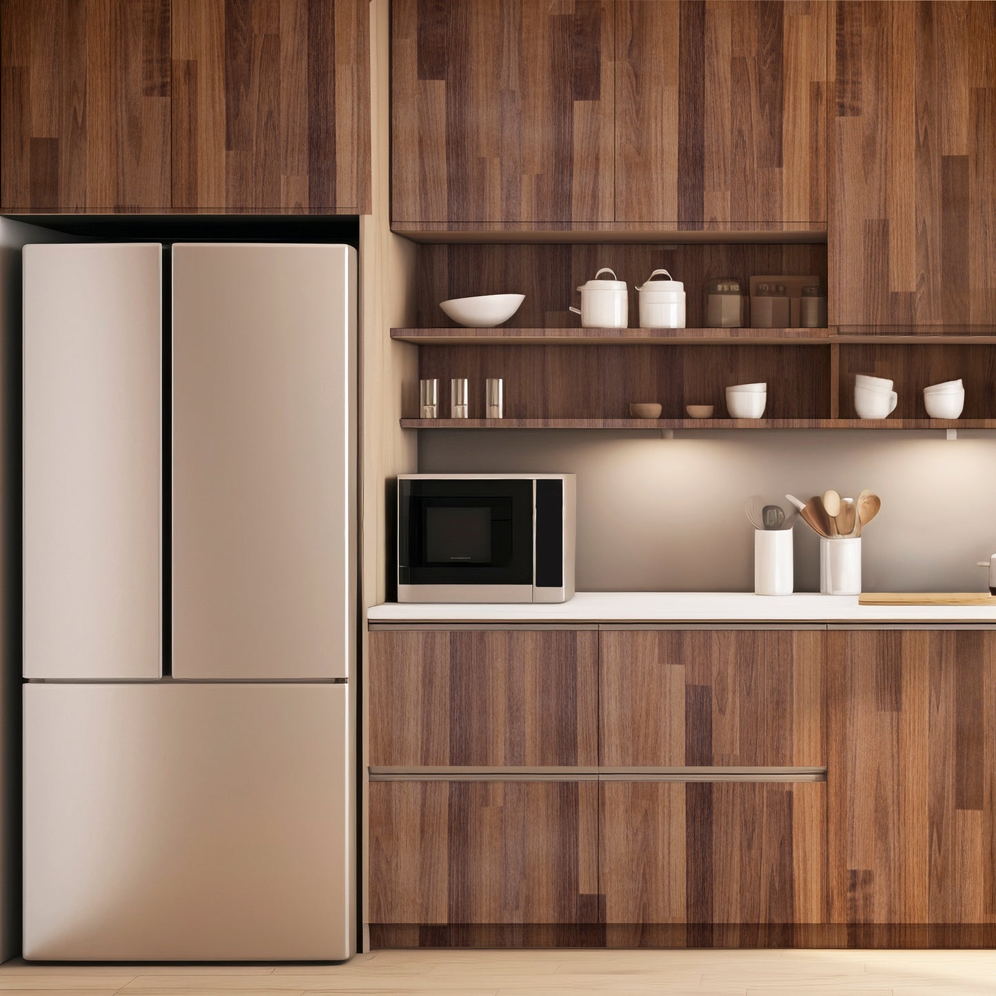 Wallnest self Adhesive Wood Grain Vinyl Wallpaper Stickers Home Adhesive Wallpaper Shelf Liner, Furniture, Almirah, Table Top, Wardrobe, Kitchen Cupboard Decal Waterproof