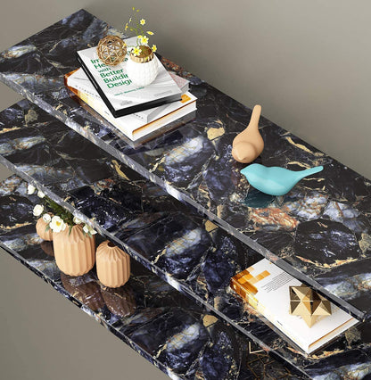 Wallnest Marble Wallpaper Peel and Stick Waterproof Wallpaper for Home Kitchen Countertop Cabinet Furniture Oil Proof Kitchen Stickers