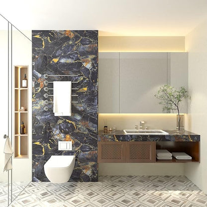 Wallnest Marble Wallpaper Peel and Stick Waterproof Wallpaper for Home Kitchen Countertop Cabinet Furniture Oil Proof Kitchen Stickers
