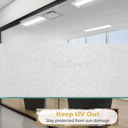 Wallnest Window Films Opaque Sparkle Frosted Home Security Self Adhesive for Bathroom Door Window Heat Control Anti UV Privacy Self-Adhesive, Heat Control, UV Protection