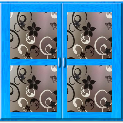 Wallnest rosted Vinyl Window Self Adhesive Frosted Glass Window Film Decoartive Window Privacy Film Heat Control Removable Window Sticker for Home Office Anti-UV