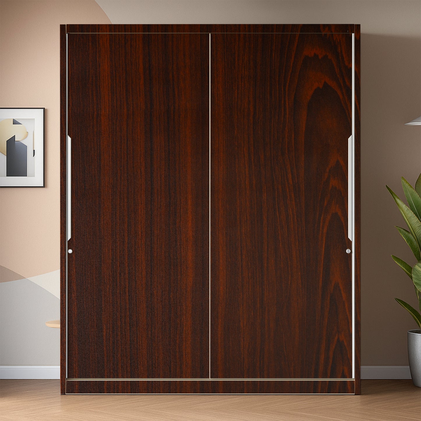 Wallnest Wall Paper/Wall Sticker Self Adhesive Wooden Highlighter Elegant Living Room Bed Room Decoration Interior Exterior Easily Removable Furniture Make Over Cherry Teak