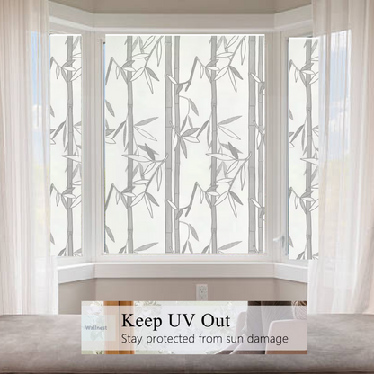 Wallnest Vinyl Frosted Privacy Glass Film for Glass, Office Decorative Sticker Wallpaper Vinyl Sheet for Door, Bathroom, Home UV Protection, Removable Decorative Film