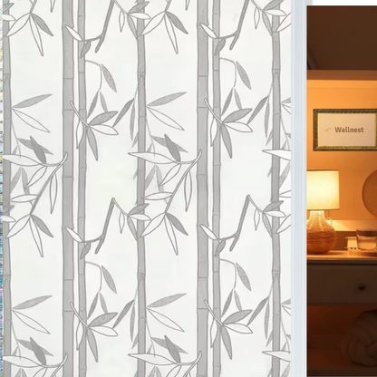 Wallnest Vinyl Frosted Privacy Glass Film for Glass, Office Decorative Sticker Wallpaper Vinyl Sheet for Door, Bathroom, Home UV Protection, Removable Decorative Film